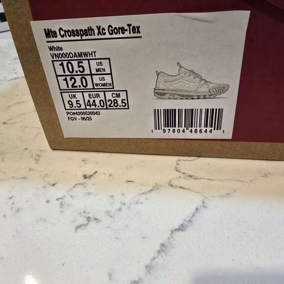 VANS CROSSPATH XC GORE-TEX VN000DAMWHT Trail Hiking Skate Shoes MEN'S Sz 10.5 10 - Picture 11 of 16